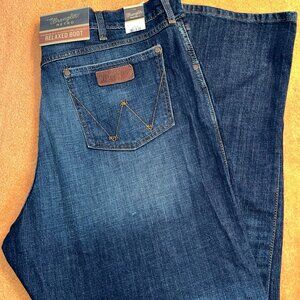 Men's Wrangler Retro Relaxed Fit Mid-Rise Boot Cut Jeans WRT20JH Sz 42X34 NWT